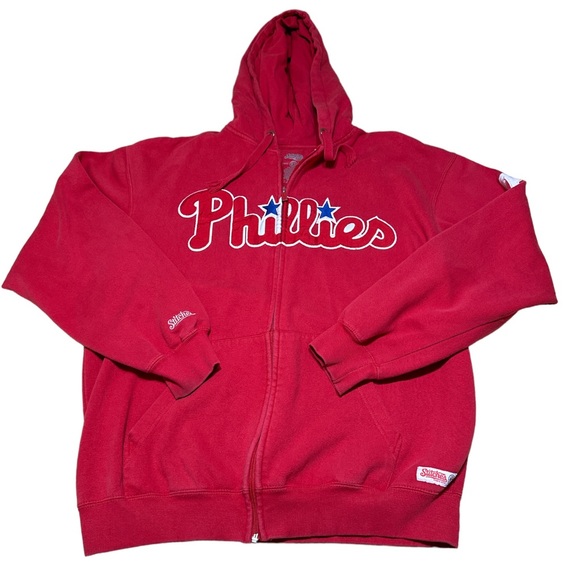 Stitches Shirts Philadelphia Phillies Stitches Hoodie Mens Large